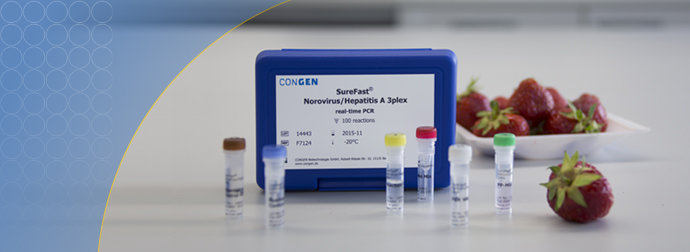 Norovirus Hepatitis-A-test with realtime PCR