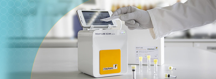 Enzymatic tests with RIDA CUBE SCAN